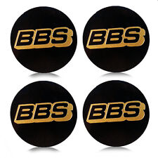  KIT 4 ADESIVI COPRI TAPPI BBS PER CERCHI DIAMETRO 7 cm. COLORI NERO E ORO