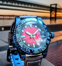 Orologio nero rosso completo