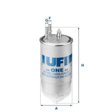 Filtro carburante UFI 24ONE01
