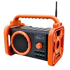 Soundmaster DAB80OR radio da cantiere DAB + batteria Bluetooth IP44 protezion...