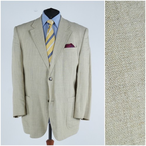 Blazer uomo beige lino - , 46r