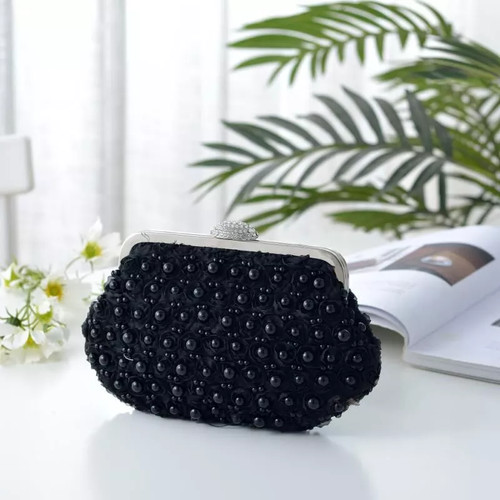 Pochette elegante con perle - elegante,