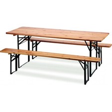 SET BIRRERIA TAVOLO + 2 PANCHE