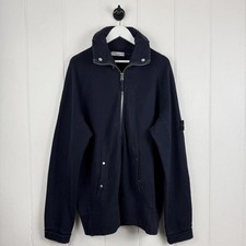 Felpa Stone Island con zip blu