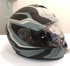 HELMET CASCO INTEGRALE IXS 1100 TG XL NERO GRIGIO VISIERA INTERNA SCOMPARSA