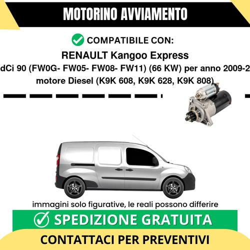 Motorino avviamento renault - motorino,