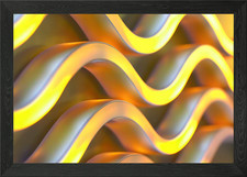 Quadro astratto ondulato