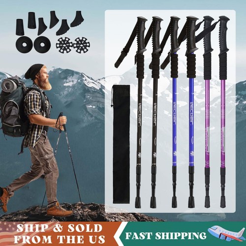 Trekking poles adjustable - 2x,