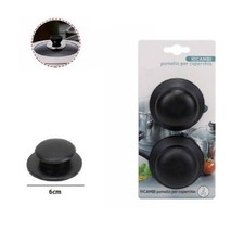 SET 2 PEZZI POMELLO PER COPERCHI RICAMBI UNIVERSALI PENTOLE PADELLE MANICI 66374