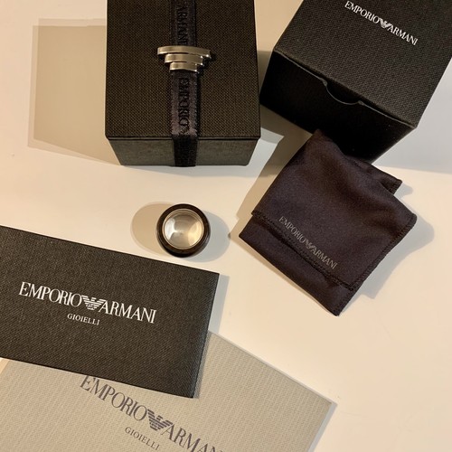 Anello emporio armani legno - anello, in