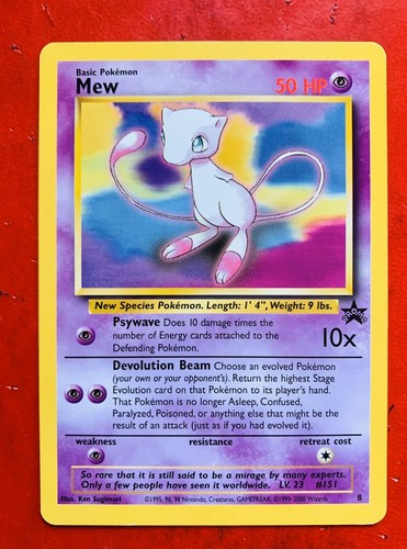 Lotto carte pokemon - mew, 8