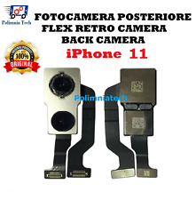 FOTOCAMERA POSTERIORE + FLEX RETRO CAMERA per APPLE IPHONE 11 ORIGINALE  - TOP