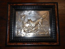 Lastra ottone argentato Volpe