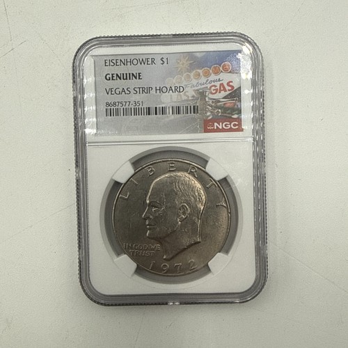 1972 eisenhower 1 ngc - 1972-p, $1