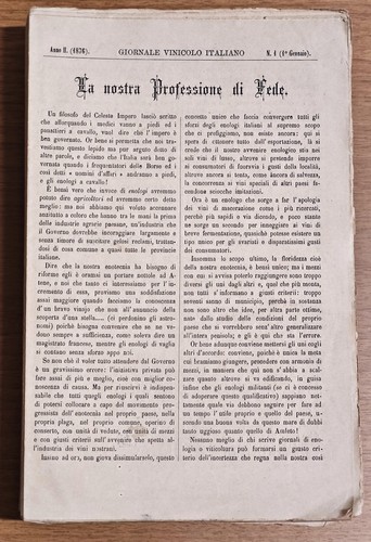 Ottavi giornale vinicolo - giornale,