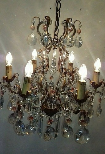 Lampadario ferro battuto - ferro,