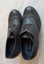 Calzature scarpe donna tacco largo mocassini francesine polacchine 37 usato