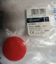   N°4 TESTA A FUNGO ROSSA CEMA 077RER PER PULSANTE AD AGGANCIO 077RE11 