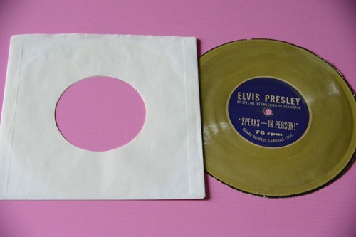 Elvis presley speaks person - speaks, in