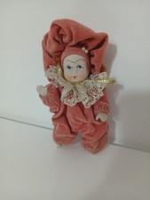 Bambola Giullare Porcellana