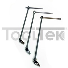 SET CHIAVI A SNODO A T SNODATA LUNGA PER BUSSOLE 1/2 " 1/4 " 3/8" TOOLTEK