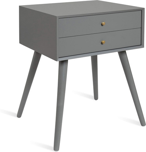 Tavolino moderno grigio metà