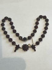 Collana antica in granato di