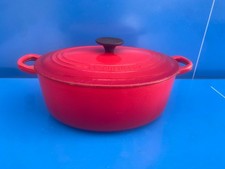 Le Creuset Grande Casseruola Ghisa Ovale Vintage Rosso Ø 27 CM Be