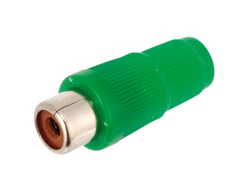 Giunto rca plastica - rca,, verde
