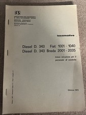 Locomotive Diesel D.343 Fiat 1001-1040 Breda 2001-2035 Fs