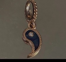 Pandora Charm Sparkling Yin & Yang Friendship (blue Piece Only)