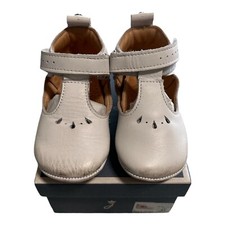 PROMO! JACADI Paris - Scarpe / Scarpine di pelle bianco neonata numero 21 130mm