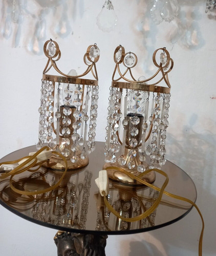 Coppia lampade tavolo abat