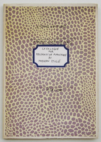 Ettore sottsass esercizio - ettore,