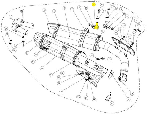 Akrapovic dr71 boccola - p-dr71,