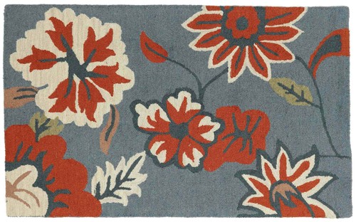 Tappeto lana fiore 90x150 - in,