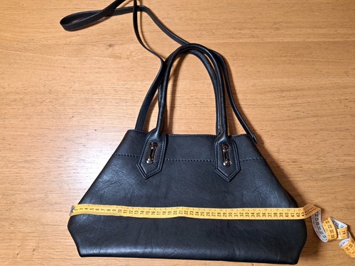 Borsa nera ecopelle - nera, in