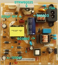 STRW6052S KIT RIPARAZIONE SAMSUNG BN44-00505A + CONDENSATORE 1200uF + RM803