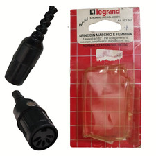 Connettore spina DIN a 5 poli spinotti 180° audio midi LEGRAND volante femmina