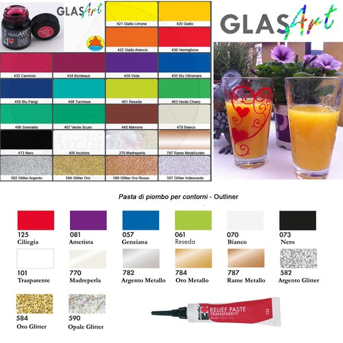 Colori per vetro - colori,