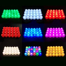 Lampada candele senza fiamma luci da tè LED 24 pezzi confessione romantica festa matrimonio