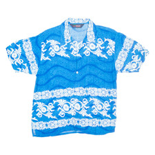 Camicia Hawaiana Blu Da Uomo