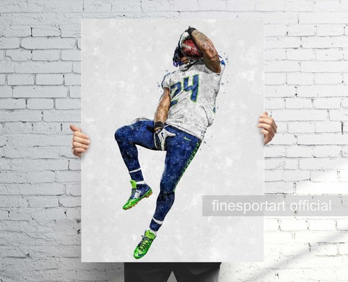 Marshawn lynch tela - marshawn, arte