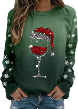 Maglione Natalizio Donna Felpa