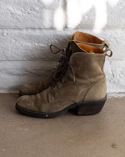 Stivaletti stringati con tacco Fiorentini & Baker scamosciati donna EU 38 Made in Italy