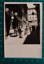 FOTO ANIMATA CARRETTO INSEGNE NEGOZI - ROMA 1940 C. ( F 39 )