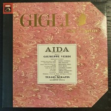 Beniamino Gigli Giuseppe Verdi AIDA EMI 3-53 1006863 cofanetto 3x33RPM LP NM/EX