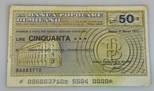 Miniassegno banca popolare - miniassegno,