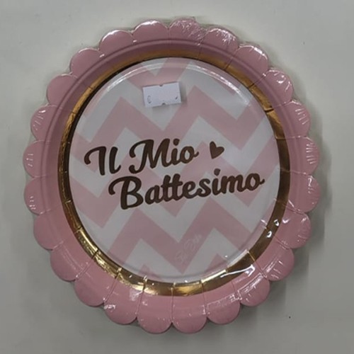 Kit tavola battesimo piatti - 16,
