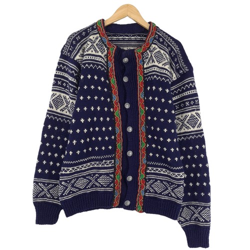 Cardigan blu nordic scandinavo - cardigan,